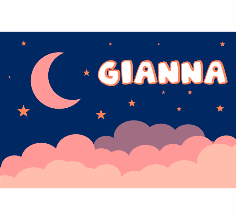 Blind purple moon and sky customizable - TenStickers