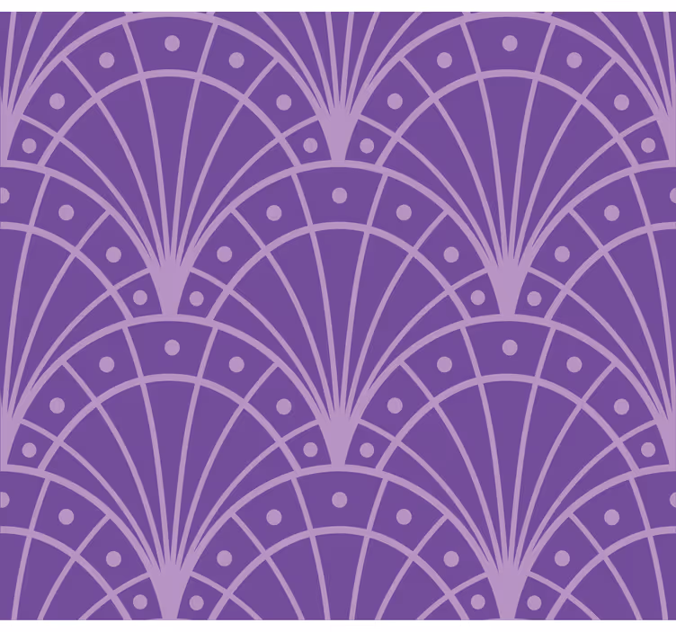 minimalist lilac artdeco Living room blind - TenStickers