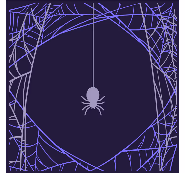 Halloween coaster spider web design - TenStickers
