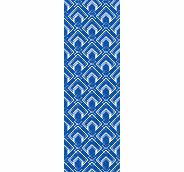 Geometric Blue Pattern wallpaper geometric - TenStickers