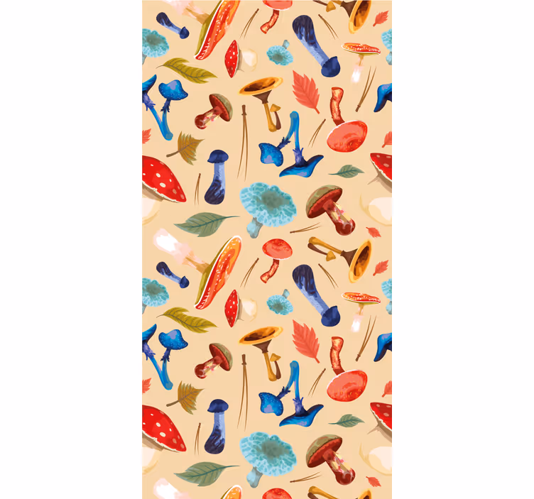 Enchanting botanicals wallpaper for dining area - TenStickers