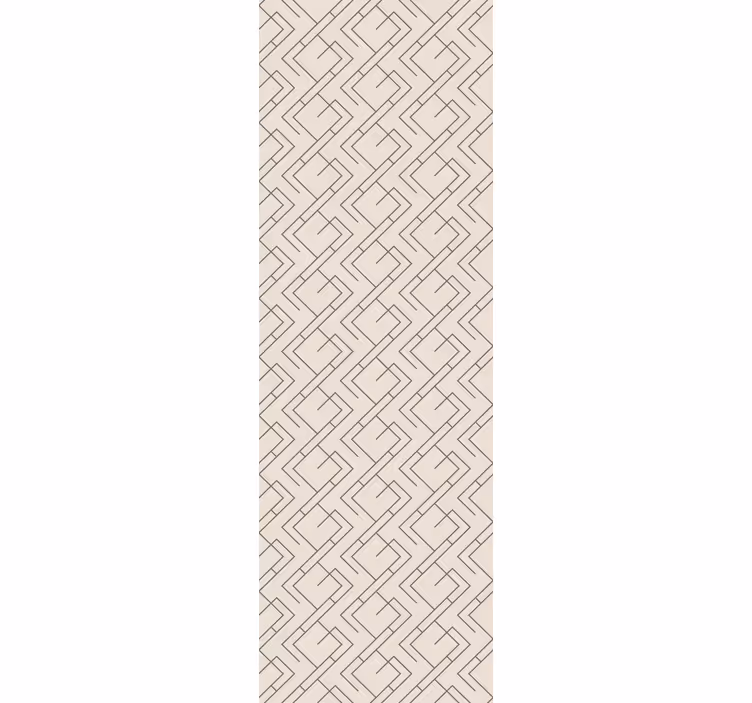Interlocking Line Pattern wallpaper geometric - TenStickers
