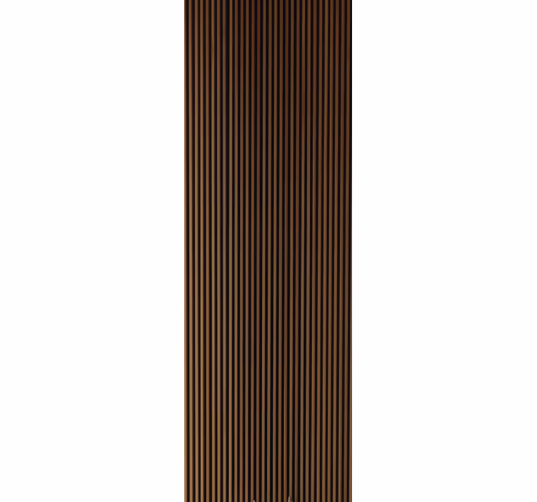 Wood style teak vertical design Wood wallpaper - TenStickers