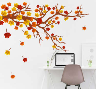 Autumn Tree Design Wall Sticker