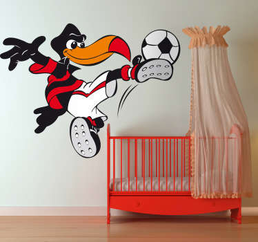 Bird Footballer Kids Sticker