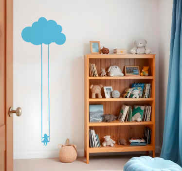 Child on a Cloud Swing Decal