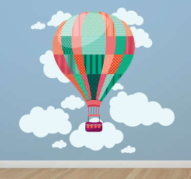 Hot Air Balloon Wall Sticker