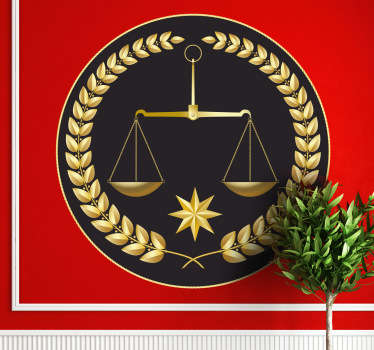Scale of Justice Sticker