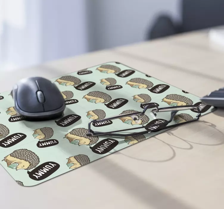 Original mouse pad with adorable hedgehog designs - TenStickers