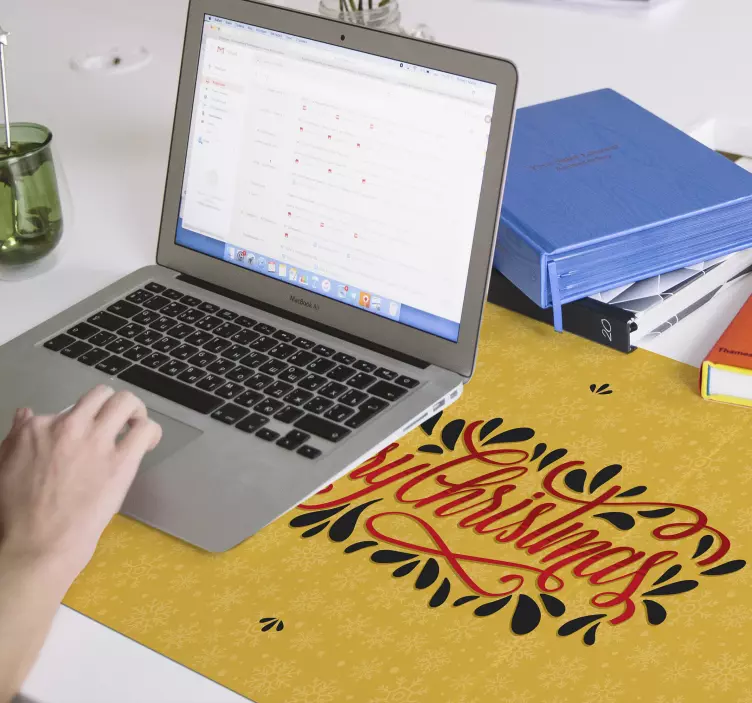 Christmas mouse pad with festive typography design - TenStickers