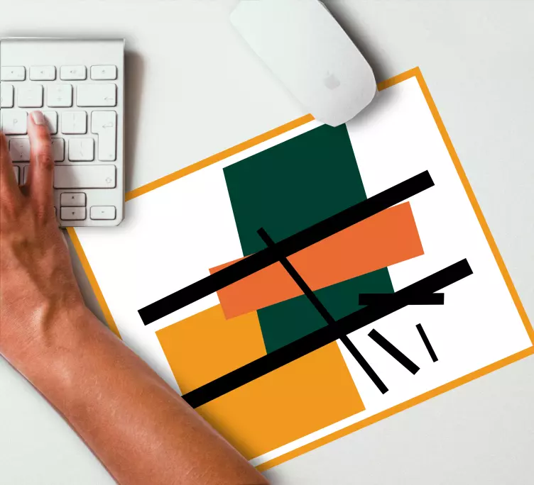 Abstract Geometric Shapes mouse pad pattern - TenStickers