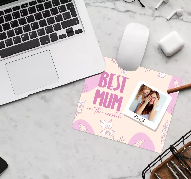 Best Mom personalised mouse mat - TenStickers