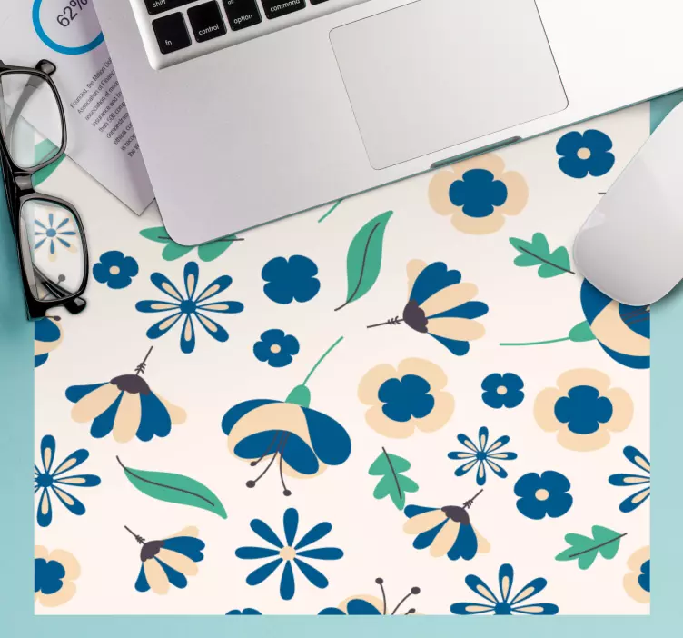 Colorful Floral Arrangement mouse pad pattern - TenStickers