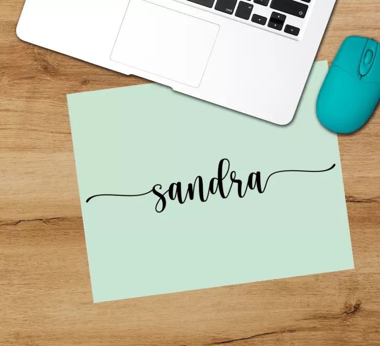 Customized name font mousepad - TenStickers