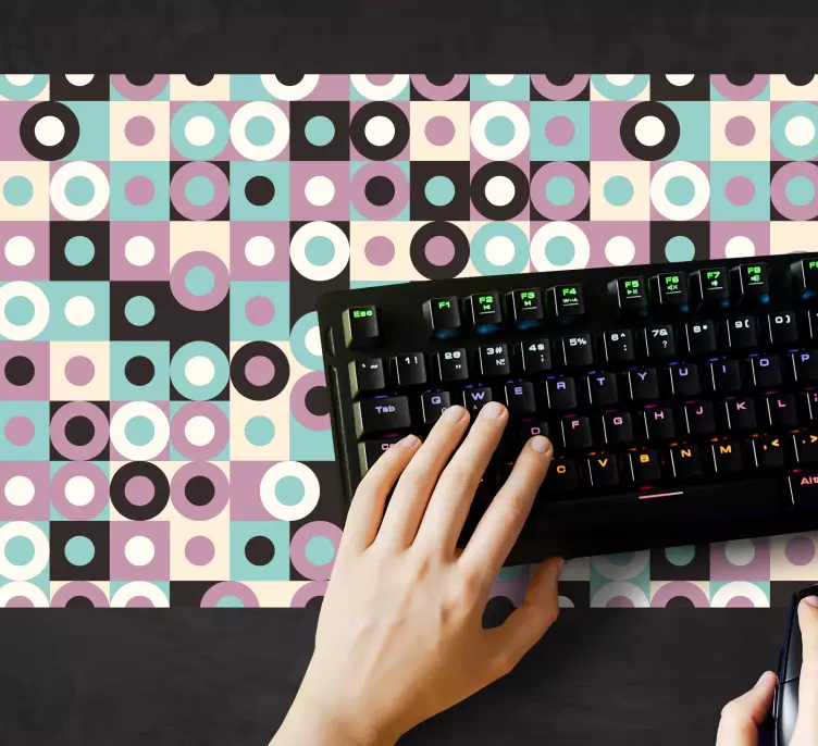 Design with standard and motif mouse pad - TenStickers