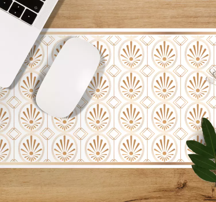 Elegant Geometric Motif mouse pad pattern - TenStickers