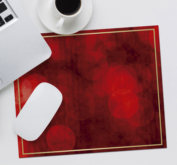 Elegant Red Patterns christmas mouse pad - TenStickers