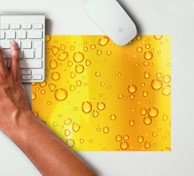 Glass of beer original mouse pad - TenStickers