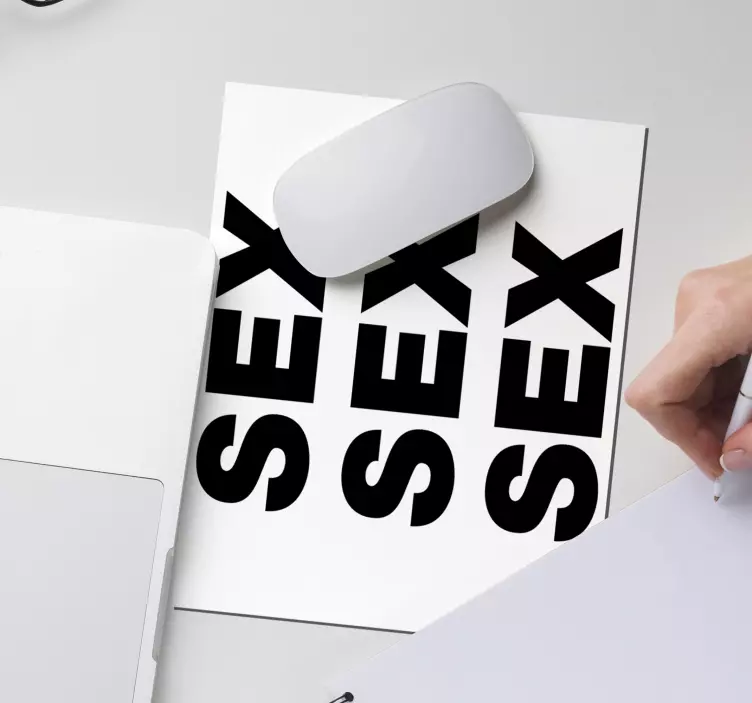 Sex text original mouse pad - TenStickers