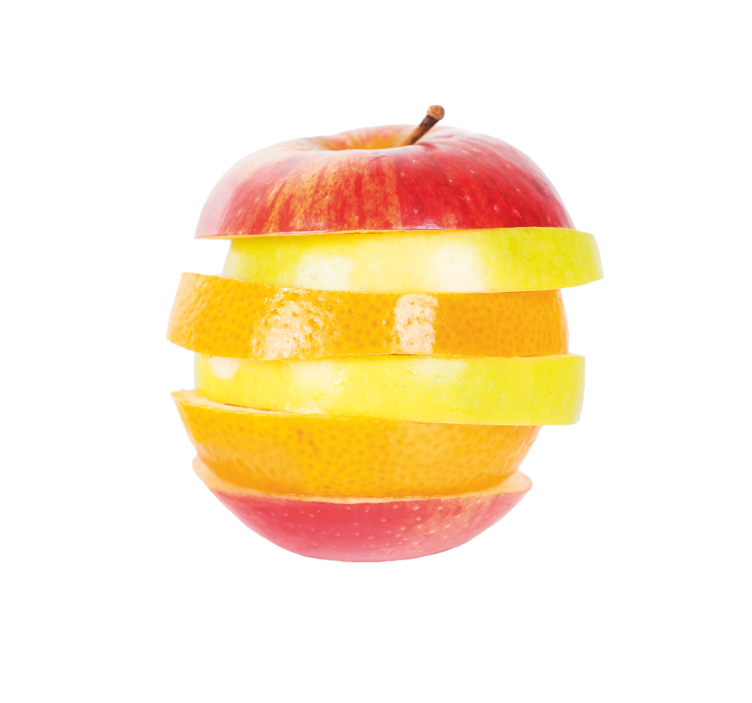 Cut apple  blind kitchen - TenStickers