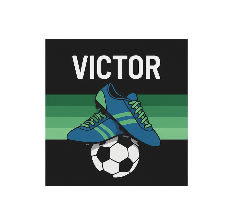 Football boots with name blind children - TenStickers