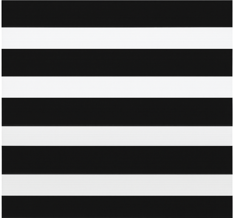 Black and white stripes blind kitchen - TenStickers