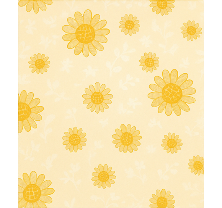 Yellow sunflower pattern blind children - TenStickers