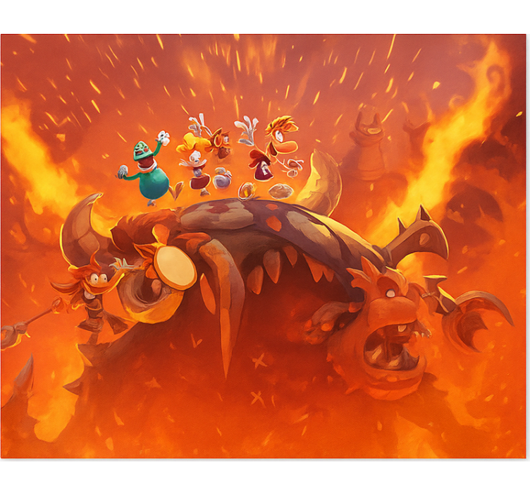 Fiery victory on monster blind geek - TenStickers