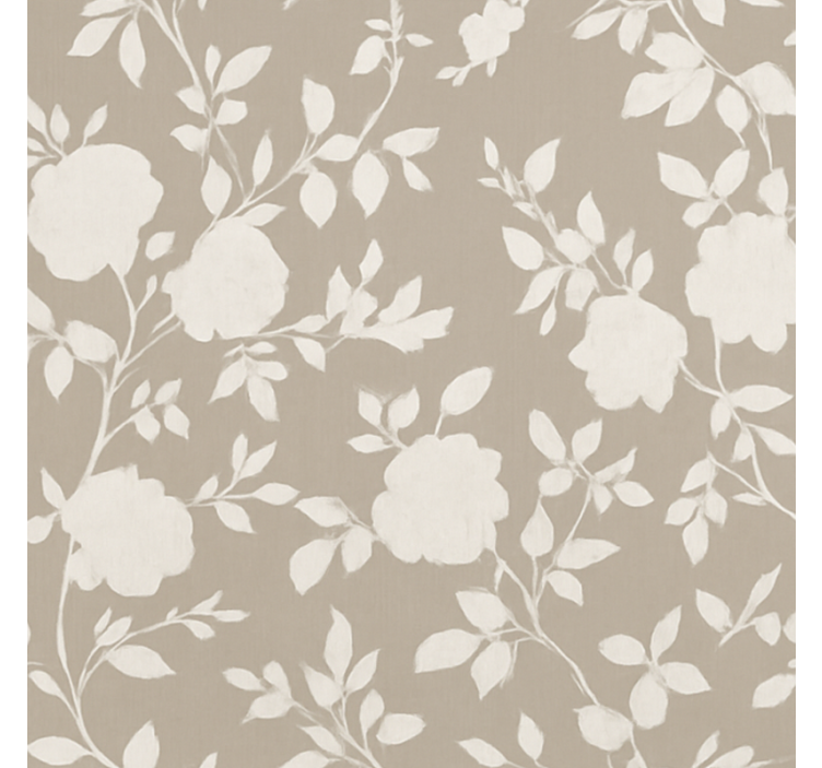 Beige graceful flowers blind teens - TenStickers