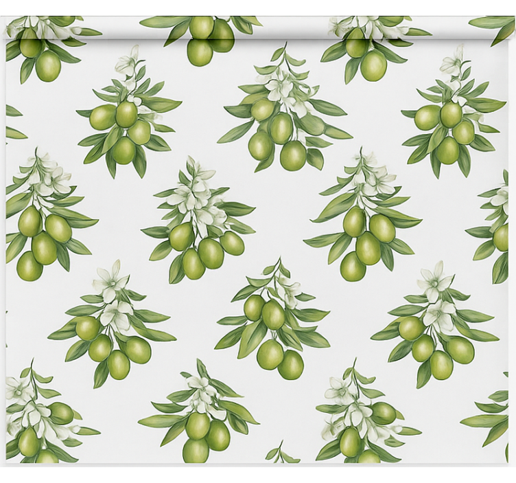Olive tree bunches dining room blind - TenStickers
