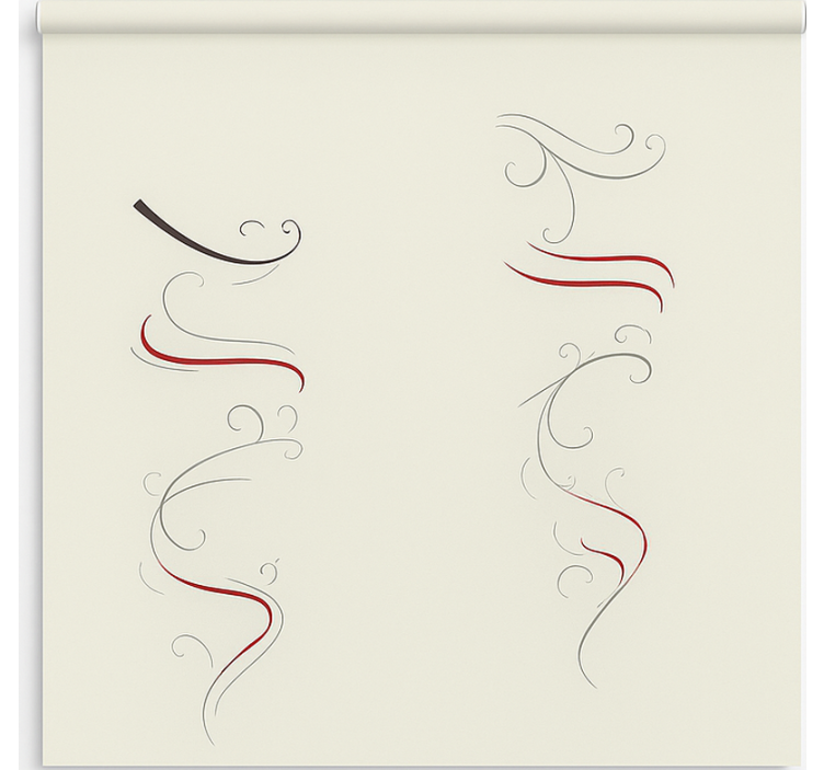 Scandinavian blind abstract floral multicolor spiral - TenStickers