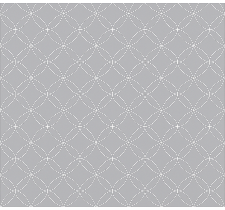 Scandinavian blind grey geometric abstract florals - TenStickers