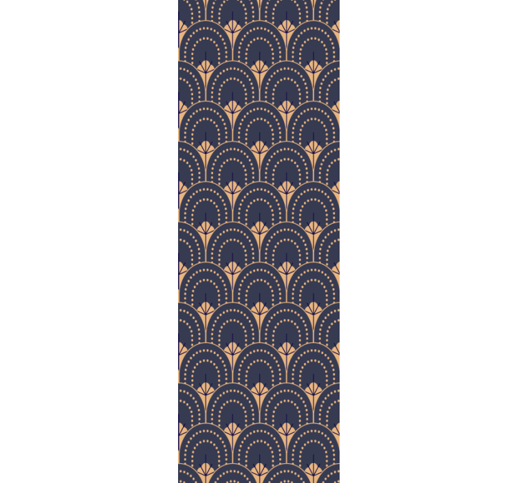 Home office blind with decorative fan design - TenStickers