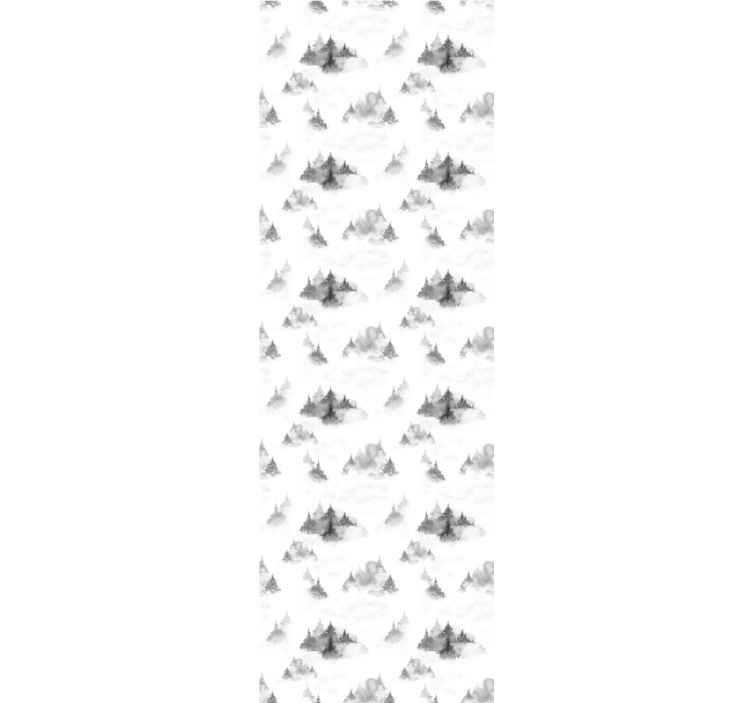 Home office blind with dark forest silhouette - TenStickers