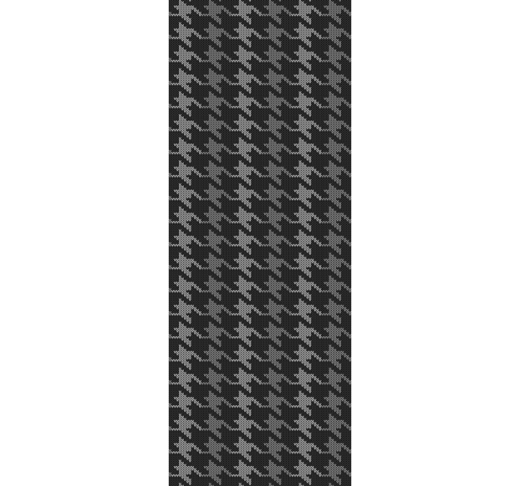 Home office blind with houndstooth pattern - TenStickers
