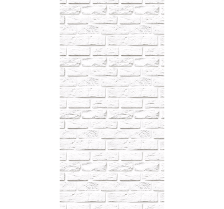 Blind kitchen white stone bricks - TenStickers