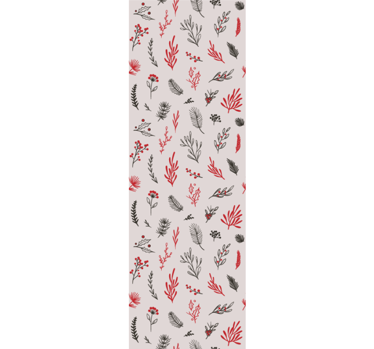 Blind kitchen with pink botanical accents - TenStickers