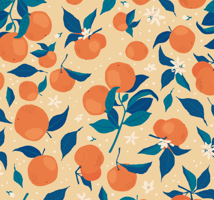 Blind kitchen orange blossom - TenStickers