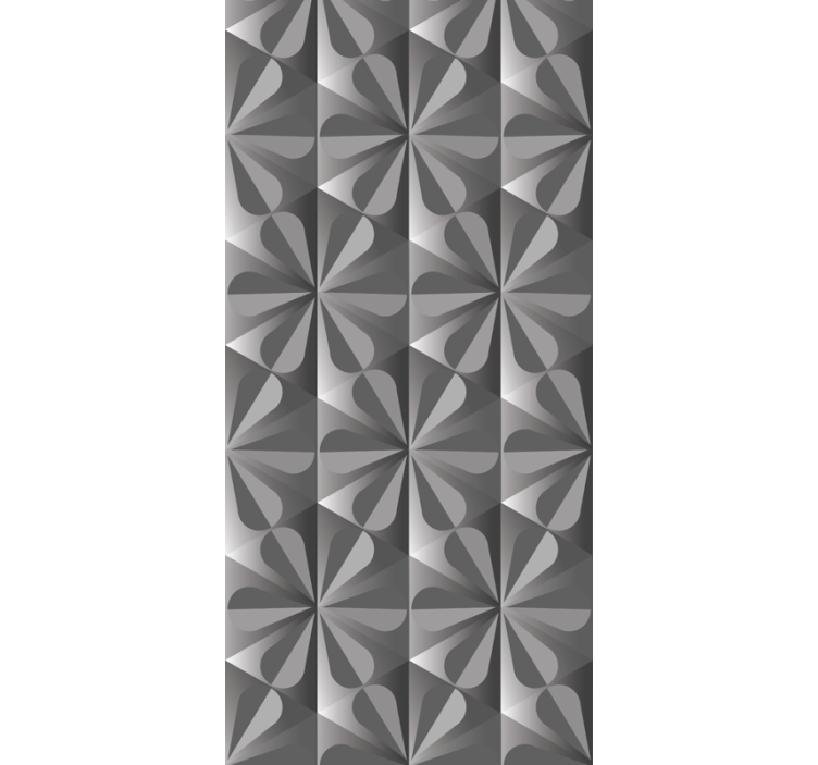 Blind kitchen vintage geometric floral design - TenStickers