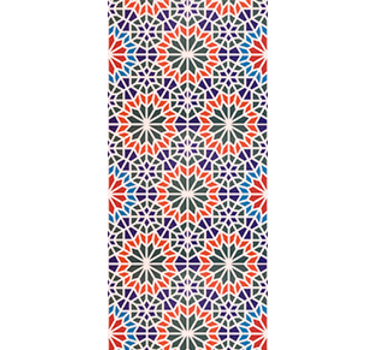 Blind kitchen vibrant colorful tiles - TenStickers