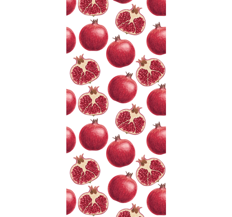 Blind kitchen with colorful pomegranates pattern - TenStickers