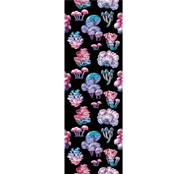Blind kitchen set of enchanted mushrooms - TenStickers