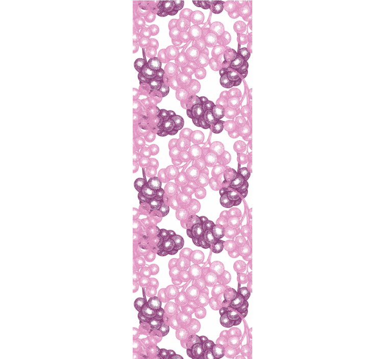 Blind kitchen pink and purple grapes set - TenStickers
