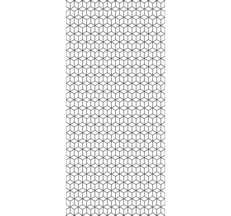 Blind kitchen nordic style border cubes - TenStickers