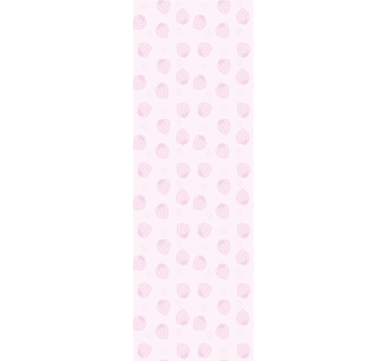Blind kitchen strawberries pattern on pink - TenStickers