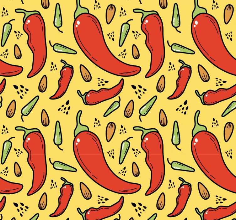 Blind kitchen red and green hot chili peppers - TenStickers
