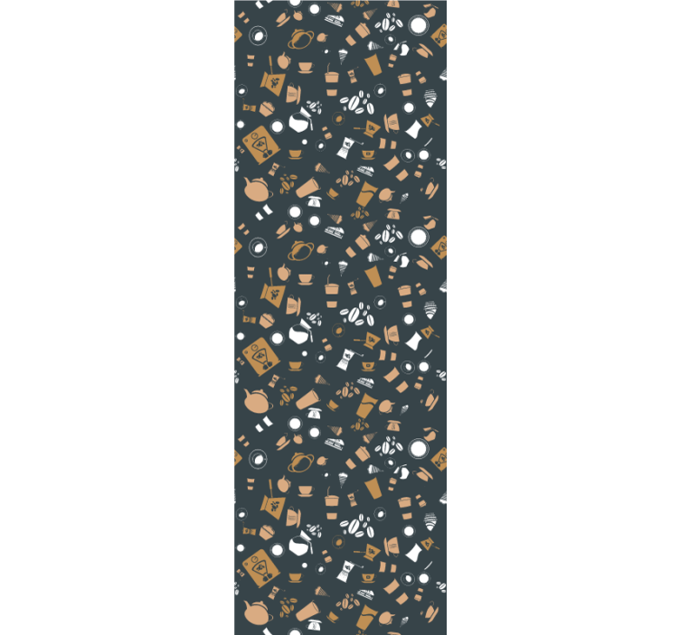 Blind kitchen coffee seamless pattern design - TenStickers