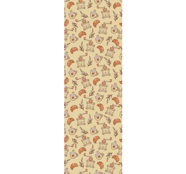 Blind kitchen hand-drawn coffee design - TenStickers