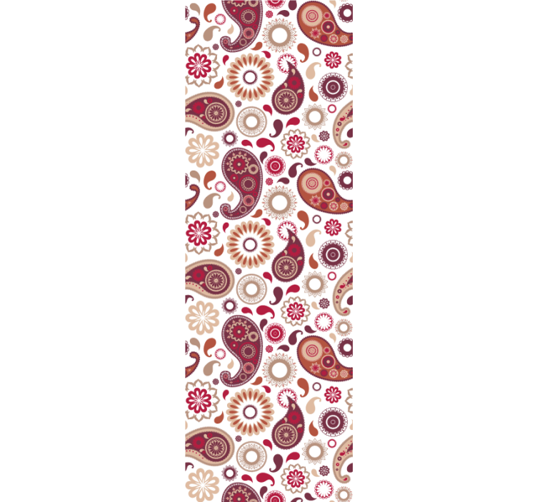 Blind kitchen in white paisley design - TenStickers