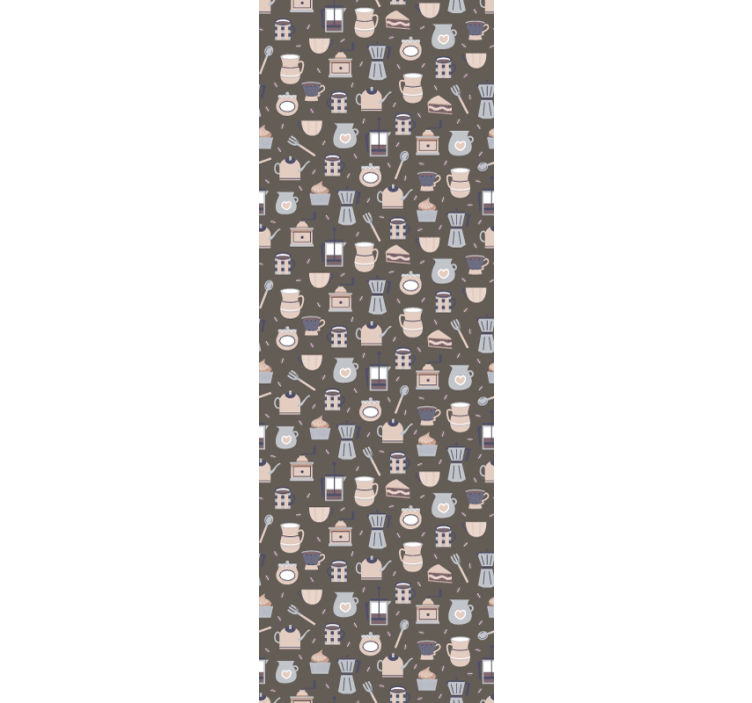 Blind kitchen seamless coffee icon pattern - TenStickers